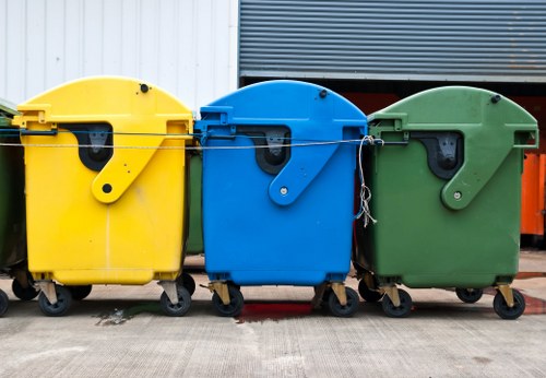 Professional waste clearance team in action